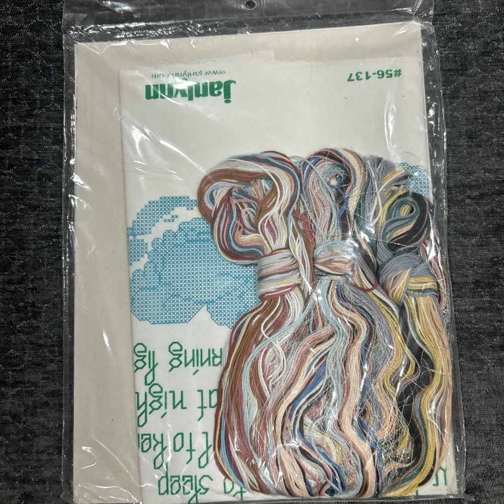 Janlynn Stamped Cross Stitch Kit‎ Morning Light Now I Lay Me Down To Sleep New